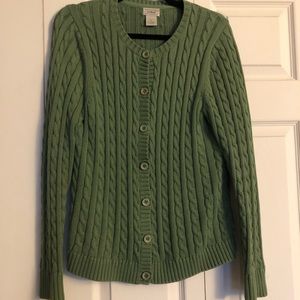 LL Bean Cable-Knit Cardigan